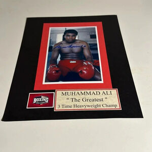 Muhammad Ali autographed photo